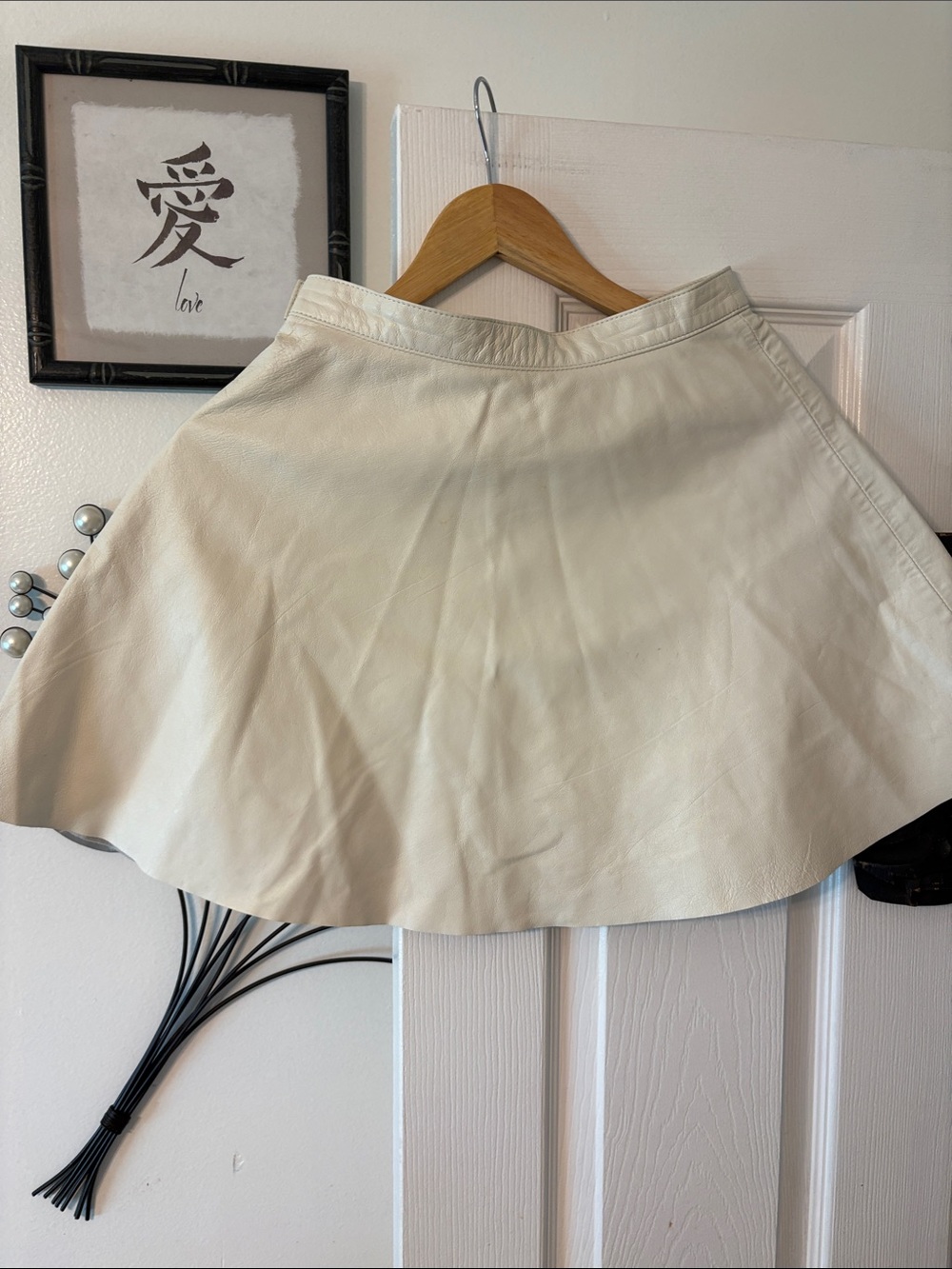 American Apparel Cream Circle Skirt